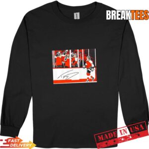 Philadelphia Flyers Trevor Zegras Penalty Box Celly T-Shirt 2