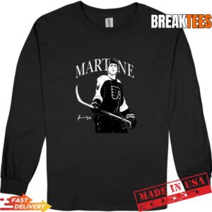 Porter Martone Philadelphia Flyers Hockey Signature Caricature T-Shirt 2