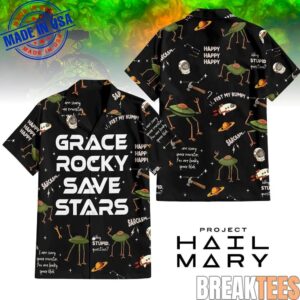 Project Hail Mary Grace Rocky Save Stars Hawaiian Shirt