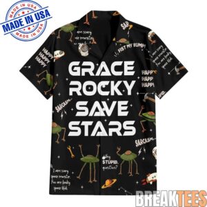 Project Hail Mary Grace Rocky Save Stars Hawaiian Shirt 2