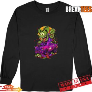 Rat Fink vs Zombies horror graphic T-Shirt 2