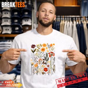 Retro Wildflowers Spring Boho Wild Flower Botanical Floral Shirt
