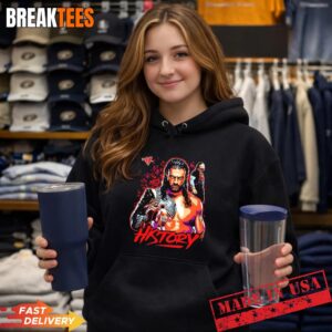 Roman Reigns WWE history graphic T-Shirt 1