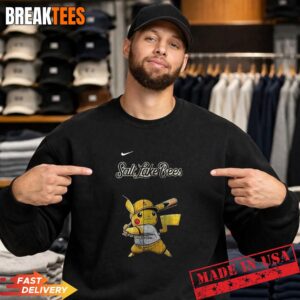 Salt Lake Bees x Pokemon Pikachu Baseball T-Shirt 3