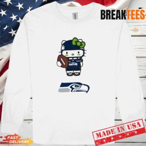 Seattle Seahawks Football x Hello Kitty Anime T-Shirt 2