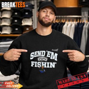 Send 'Em Fishin San Antonio Spurs NBA Playoffs 2026 T-Shirt 3
