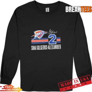 Shai Gilgeous-Alexander 2 Oklahoma City Thunder 2026 NBA Playoff signature T-Shirt 2