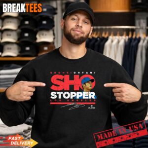 Shohei Ohtani Dodgers Sho Stopper Distressed MLB Players Signature Shirt 3