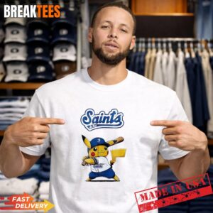 St Paul Saints x Pokemon Pikachu Baseball T-Shirt