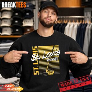 St. Louis hockey NHL St. Louis Blues sticks retro t-shirt 3