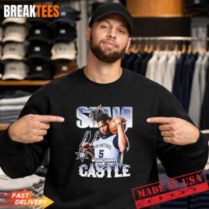 Stephon Castle San Antonio Spurs NBA SLAM graphic Shirt 3 Stephon Castle San Antonio Spurs NBA SLAM graphic Shirt 3