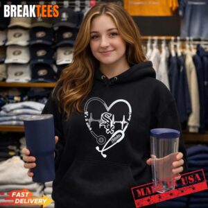 Stethoscope Heart Heartbeat It's A Work Of Heart Chicago White Sox Baseball Logo Hoodie