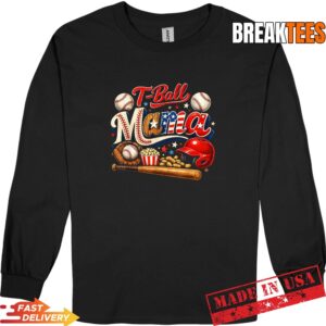 T-Ball Mama Patriotic Baseball Game Mother's Day Shirt 2