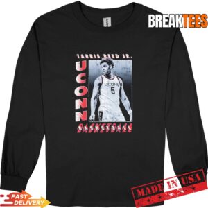 Tarris Reed Jr UConn Huskies 2026 NCAA Men's Basketball Vintage Graphic T-Shirt 2 Tarris Reed Jr UConn Huskies 2026 NCAA Men's Basketball Vintage Graphic Long Sleve