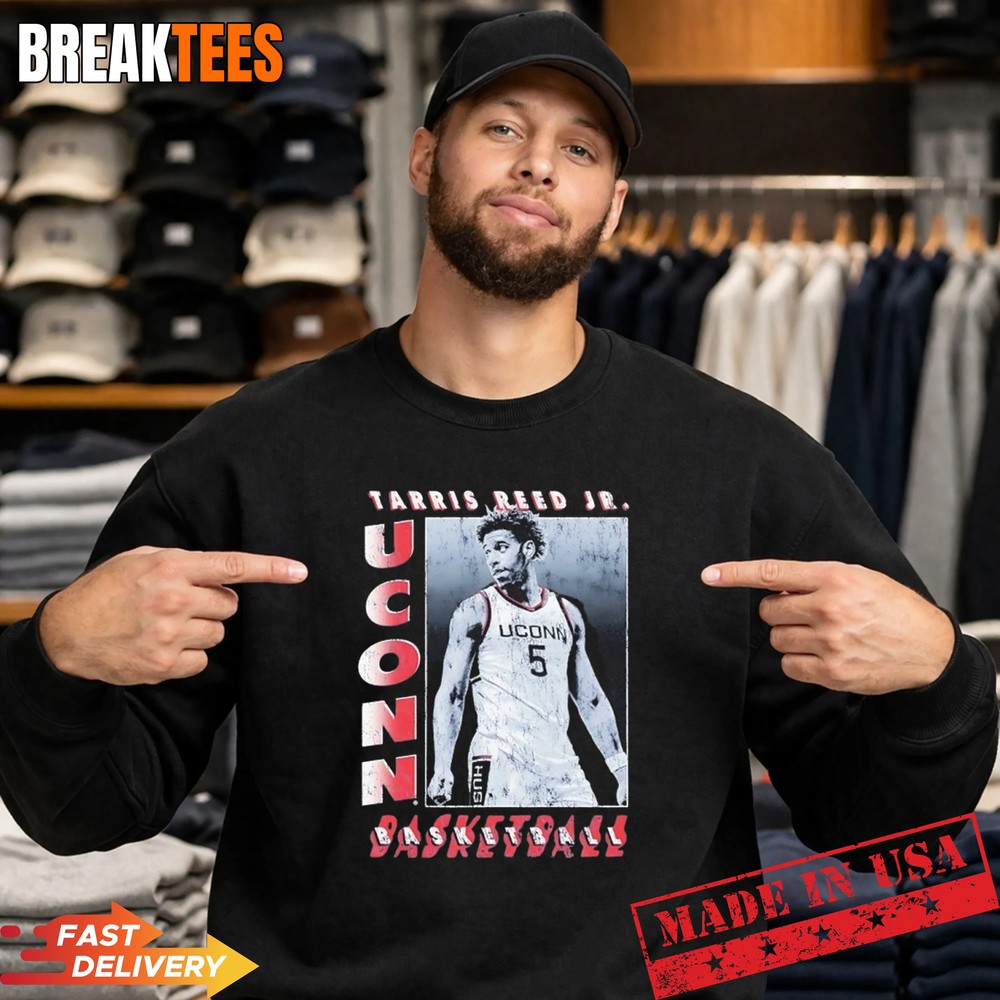 Tarris Reed Jr UConn Huskies 2026 NCAA Men’s Basketball Vintage Graphic T-Shirt Tarris Reed Jr UConn Huskies 2026 NCAA Men’s Basketball Vintage Graphic T-Shirt