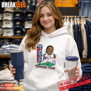 Tennessee Titans Carnell Tate NFL caricature T-Shirt 1