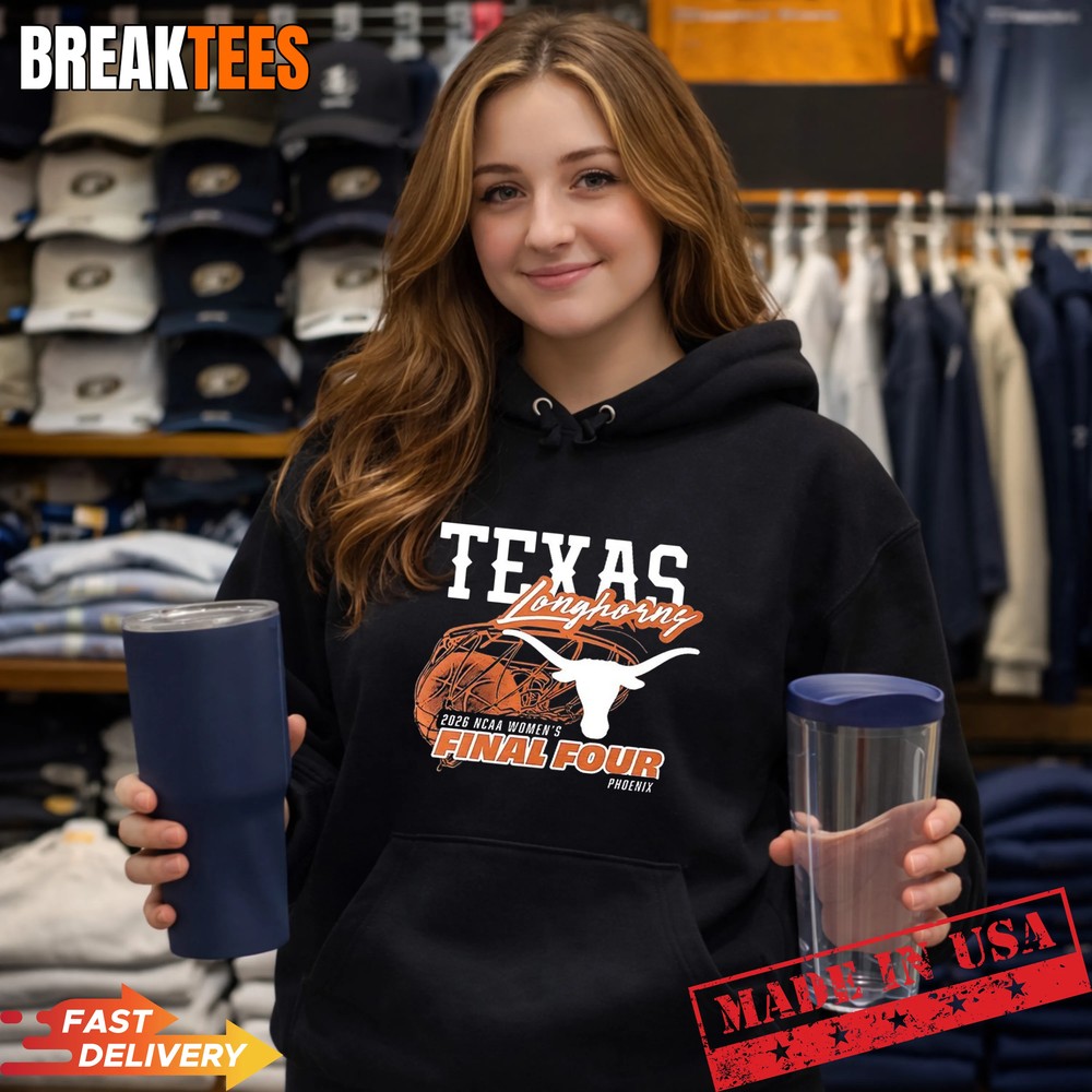 Texas Longhorns 2026 NCAA Women’s Final Four T-Shirt Texas Longhorns 2026 NCAA Women’s Final Four T-Shirt