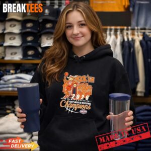 Texas Longhorns 2026 Women's Basketball Fort Worth Regional Champions Hook 'Em Horns Mascot T-Shirt 3 Texas Longhorns 2026 Women's Basketball Fort Worth Regional Champions Hook 'Em Horns Mascot Hoodie