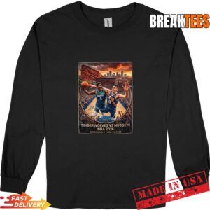 Timberwolves vs Nuggets 2026 The Ultimate Playoff Battle T-Shirt 2