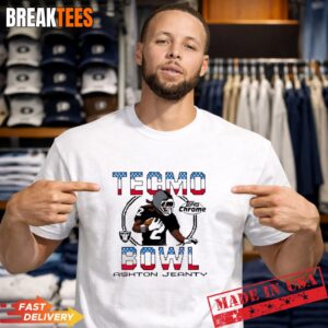 Topps Chrome x Tecmo Bowl Las Vegas Raiders Ashton Jeanty T-Shirt