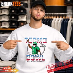 Topps Chrome x Tecmo Bowl Philadelphia Eagles Jalen Hurts T-Shirt 3