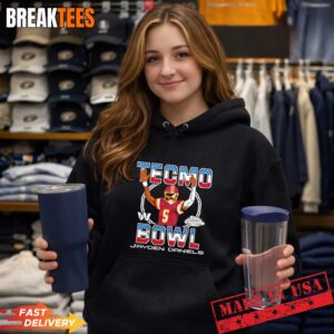 Topps Chrome x Tecmo Bowl Washington Commanders Jayden Daniels T-Shirt 1