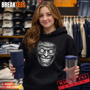 Trump Madman No Kings Crazy Eyed Comic Head Shirt 1