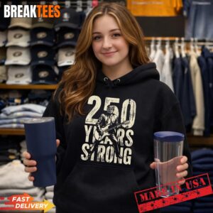 Trump Playing Guitar 250 Years Strong 250 Anniversary USA Shirt 1