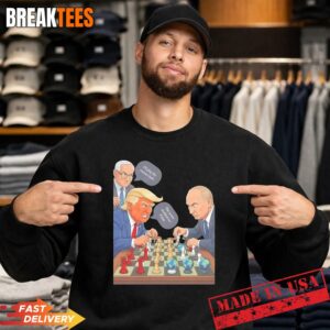 Trump and Putin political chess world leaders cartoon satire t-shirt 3