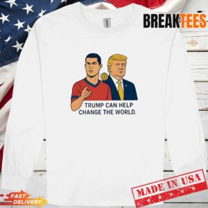Trump and Ronaldo Change the world parody comic t-shirt 2