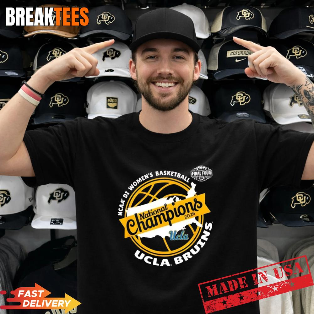 UCLA Bruins Women’s Basketball National Champions 2026 US Map T-Shirt UCLA Bruins Women’s Basketball National Champions 2026 US Map T-Shirt