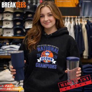 UConn Huskies 2026 NCAA DI Men's Basketball National Champions T-Shirt 3 UConn Huskies 2026 NCAA DI Men's Basketball National Champions Hoodie.jpg