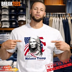 US First Lady Melania Trump Raf Collection US Flag T-Shirt