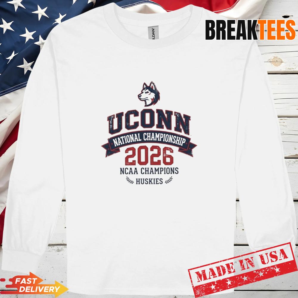 Uconn Huskies men’s basketball 2026 NCAA National Championship T-Shirt Uconn Huskies men’s basketball 2026 NCAA National Championship T-Shirt