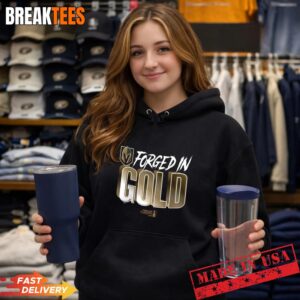 Vegas Golden Knights Forged In Gold 2026 NHL Playoffs Stanley Cup T-Shirt 1
