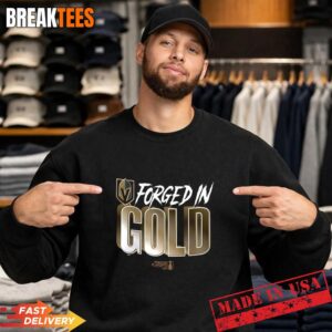 Vegas Golden Knights Forged In Gold 2026 NHL Playoffs Stanley Cup T-Shirt 3