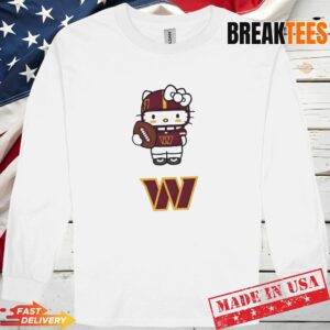 Washington Commanders Football x Hello Kitty Anime T-Shirt 2 Washington Commanders Football x Hello Kitty Anime T-Shirt 2