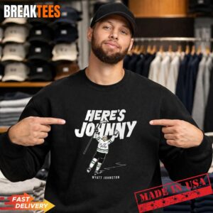 Wyatt Johnston Here's Johnny Hockey signature T-Shirt 3