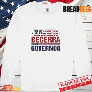 Xavier Becerra Governor California 2026 American flag T-Shirt 2