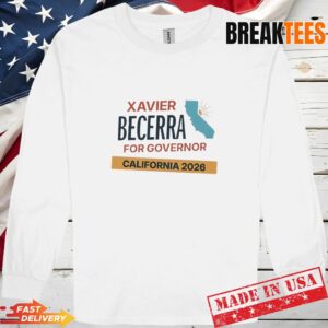 Xavier Becerra for California Governor 2026 map T-Shirt 2