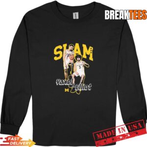 Yaxel Lendeborg & Elliot Cadeau Michigan SLAM Magazine Basketball Long Sleve