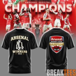 '26 Arsenal Premier League Champions ”Gunners” Shirt 3