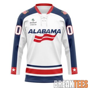 Alabama Crimson Tide Hockey 2026 Military Custom Hockey Jersey 1