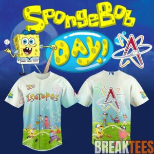 Albuquerque Isotopes x SpongeBob Squarepants Day Special Baseball Jersey