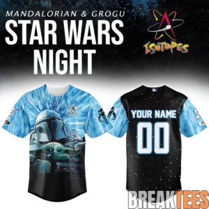 Albuquerque Isotopes x Star Wars Mandalorian & Grogu Custom Baseball Jersey