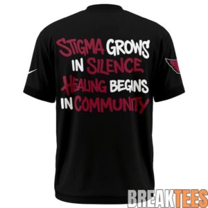 Arizona Cardinals Tackling Mental Heath T-Shirt 2