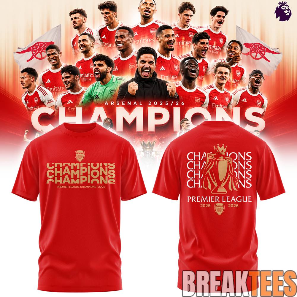 Arsenal 2025-26 EPL Champions Shirt Arsenal 2025-26 EPL Champions Shirt