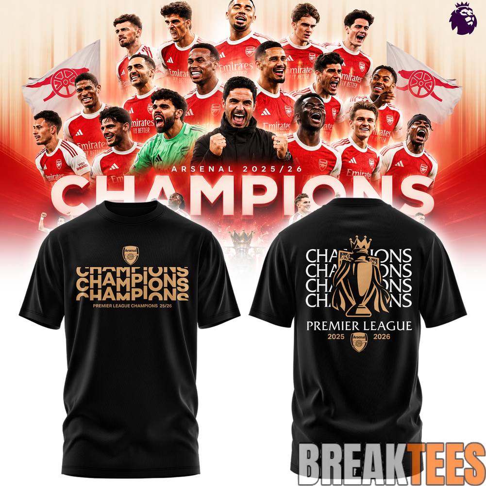 Arsenal 2025-26 EPL Champions Shirt Arsenal 2025-26 EPL Champions Shirt