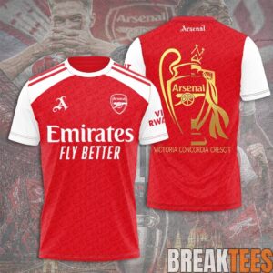 Arsenal 2X EPL UCL Champions 25-26 Shirt