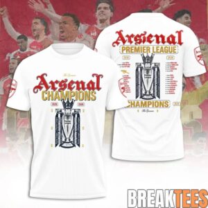 Arsenal FC EPL Champions 25-26 White Shirt